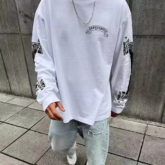 Askyurself T-shirts Printed Long Sleeve T-shirt for Men and Women