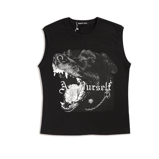 Askyurself Vest Fashion Sleeveless Vest Men Summer Pure Cotton