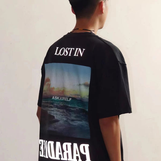 Askyurself T-shirts California Limited Coast HAILANG Loose Couple VTG