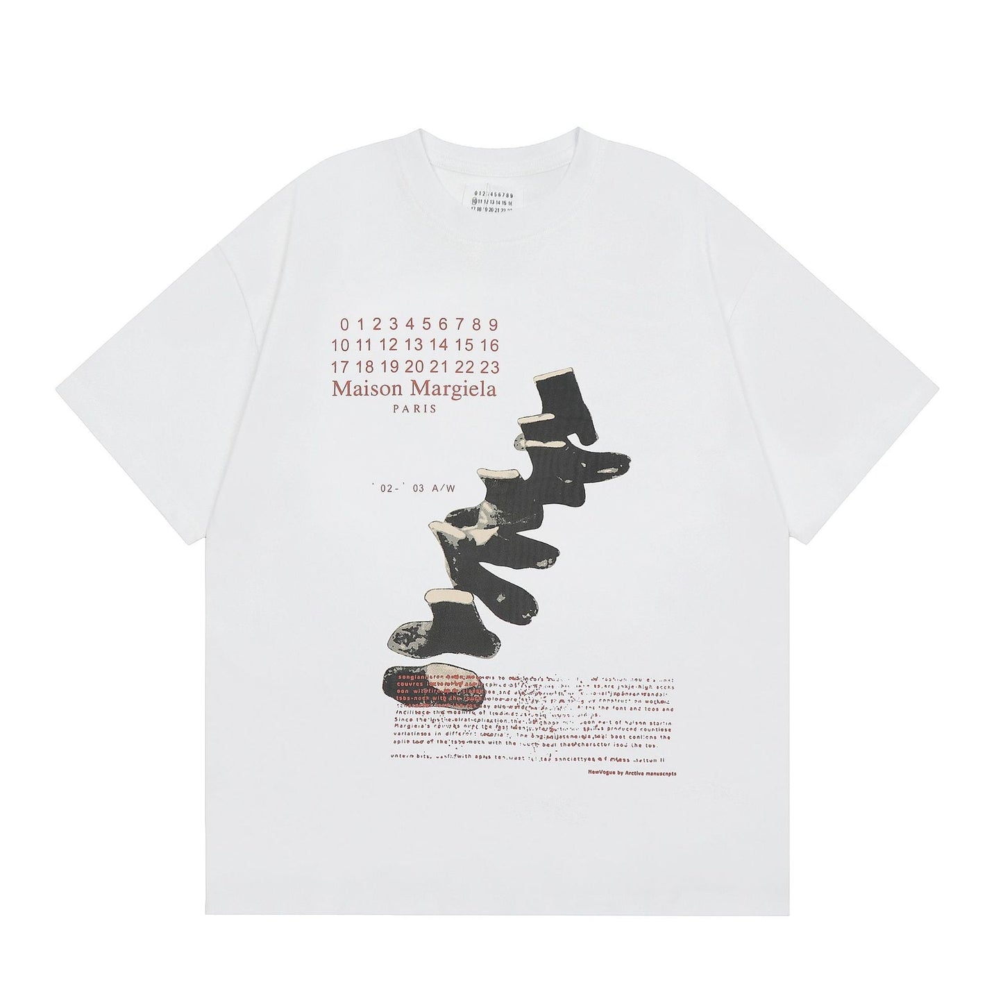 Maison Margiela T-shirt Crew Neck Loose Short Sleeve T-shirt