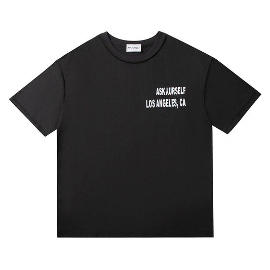 Askyurself T-shirts Loose Printed Couple Men and Women